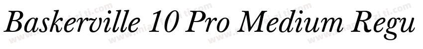 Baskerville 10 Pro Medium Regular字体转换
